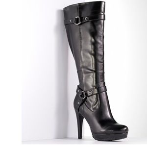 COPY - Vera Wang Black Tall Platform Boots